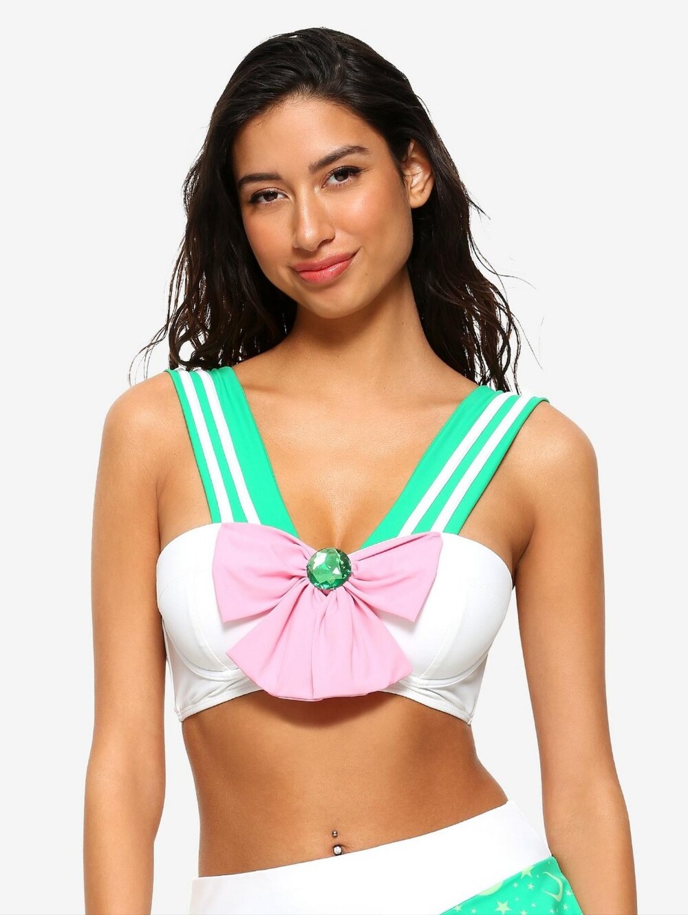 Sailor Moon Sailor Jupiter Cosplay Swim Top